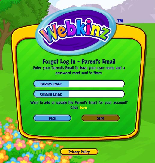 Webkinz I Forgot My Username
